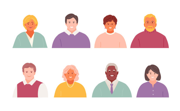 中老年人肖像集图片下载