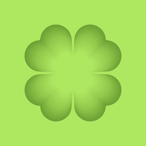 矢量插图与抽象的四叶三叶草为明信片，海报，横幅庆祝图片下载