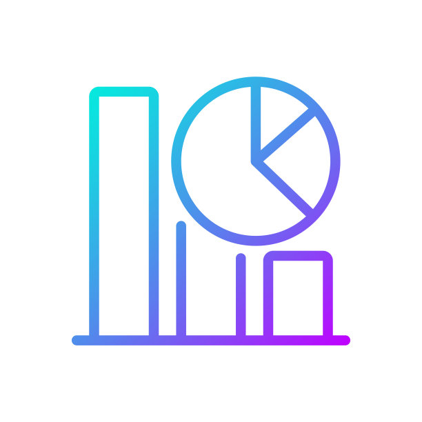 回归部分的数据挖掘梯度线性矢量图标图片下载