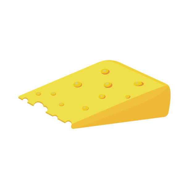 等距奶酪图标。矢量插图孤立在白色背景上。图片下载