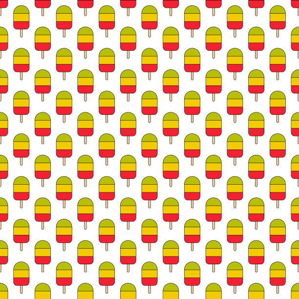 无缝多彩的冰淇淋图案背景图片下载