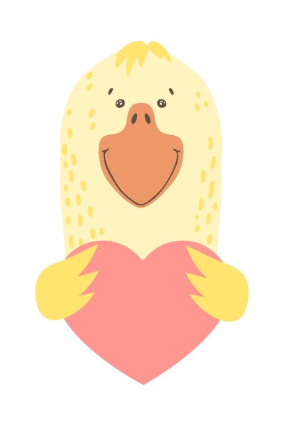 可爱的卡通动物抱着一个心形标志与副本空间。设置情人节贺卡横幅邀请传单小册子。卡通手绘风格。小动物爱宠物，爱的宣言图片下载