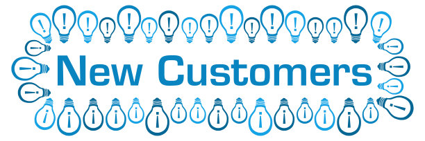 蓝色灯泡水平与文字图片下载