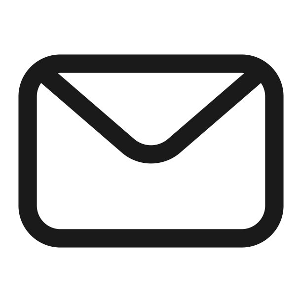 电子邮件信封图标矢量插图。行样式消息或邮箱。图片下载