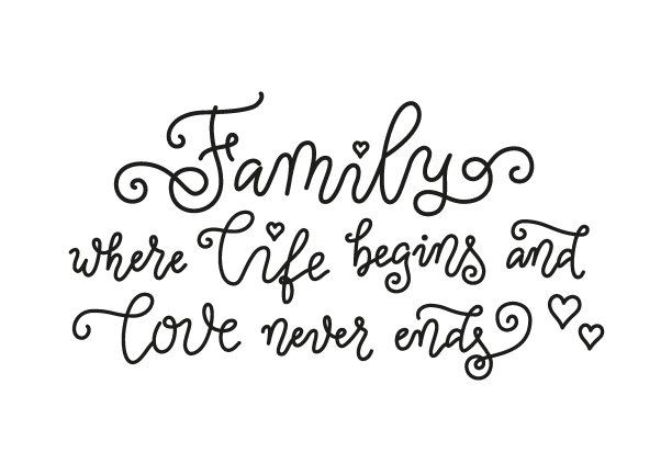 家庭是生命开始的地方，爱永远不会在黑白背景中结束图片下载