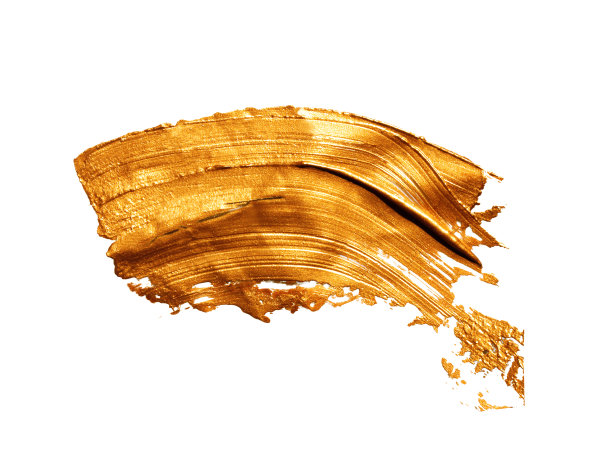 纹理的金色笔画孤立在白色背景上。图片下载