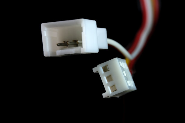 电脑连接器上的黑色背景图片下载