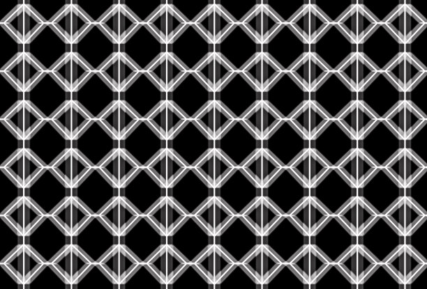 无缝，白色方块图形在黑色背景。图片下载