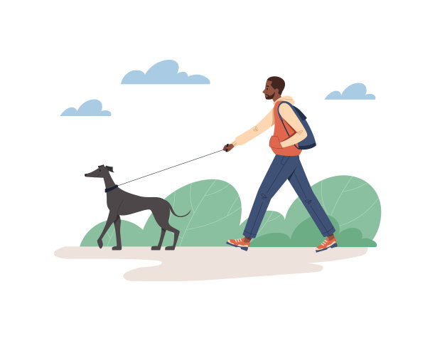 男人和狗图片下载