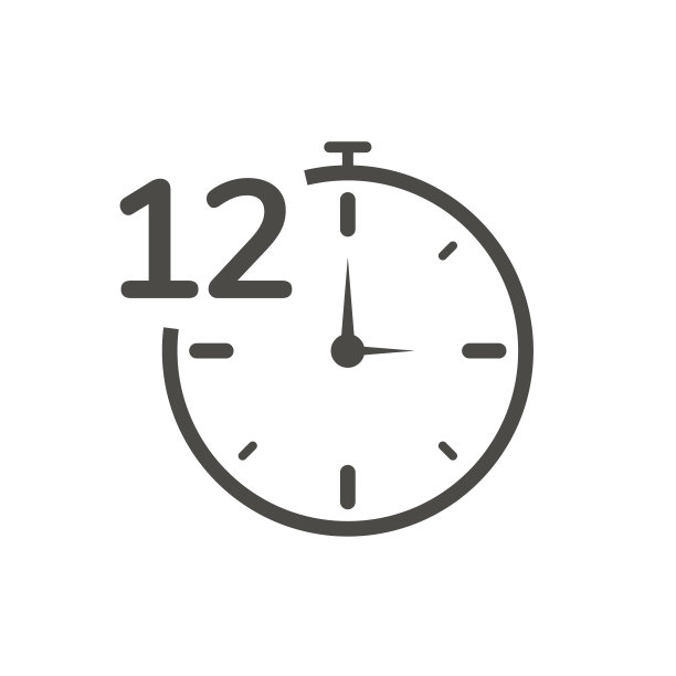 时钟图标与12小时图片下载