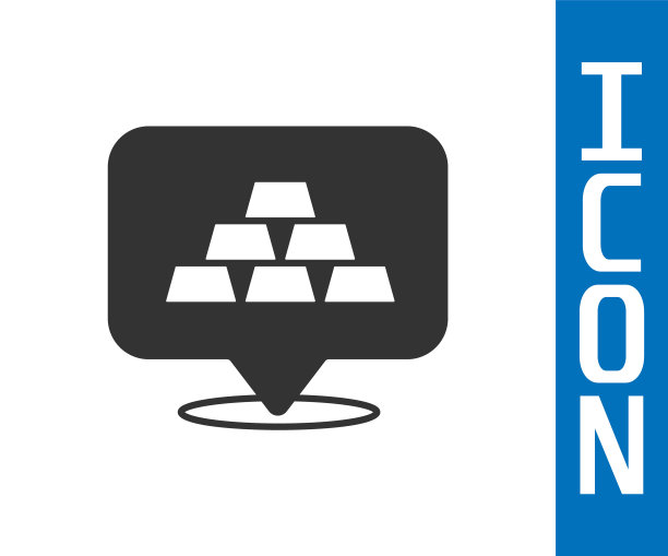 灰色金色条形图标孤立在白色背景上。银行业务的概念。向量图片下载