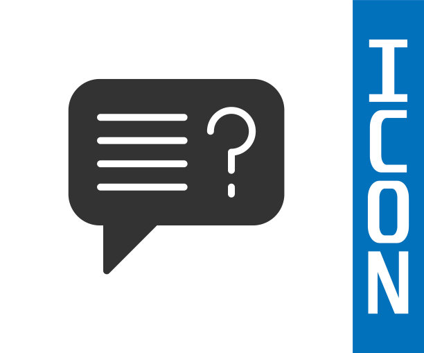 灰色未知的搜索图标孤立在白色背景上。放大镜和问号。向量图片下载