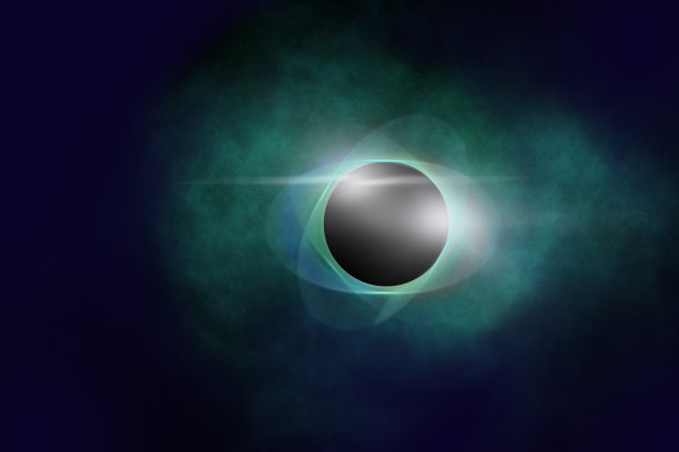 宇宙背景中黑洞的3d插图图片下载