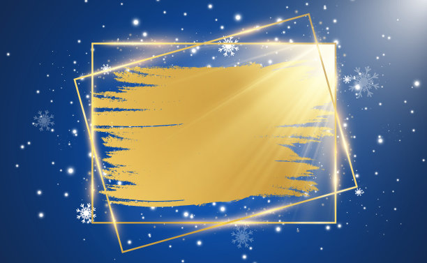 一个金色框架的矢量插图图片下载