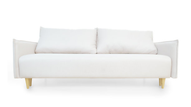 白色的沙发上孤立图片下载
