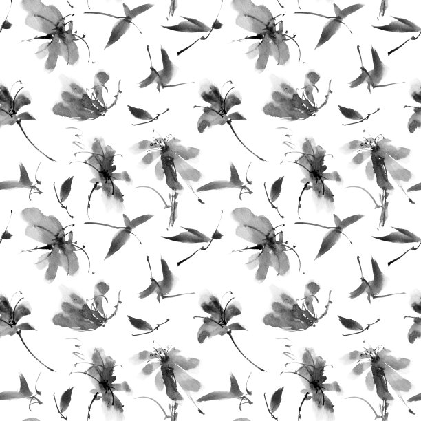 花的水墨画图片下载