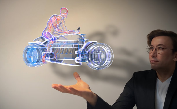 增强现实技术与摩托车设计图片下载