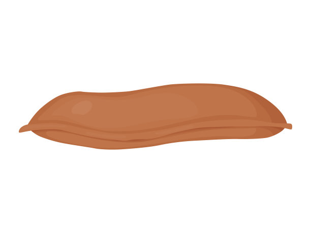 袋面粉谎言。堆面粉。卡通风格的天然农业食品。图片下载