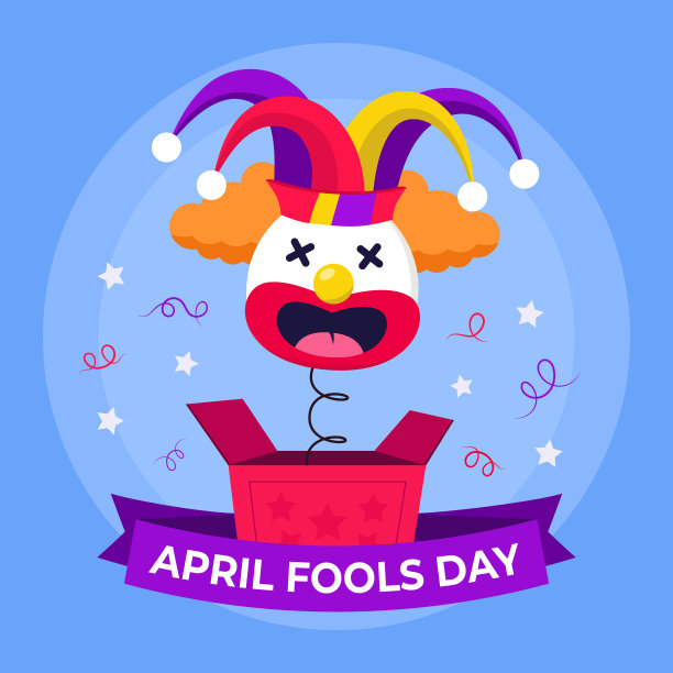 愚人节广场插图背景设计社交媒体帖子图片下载