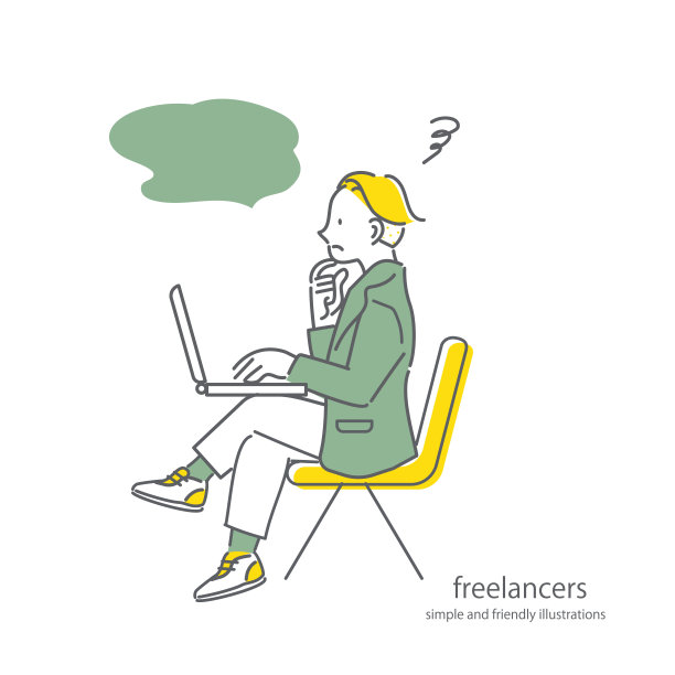 自由职业者的男人图片下载