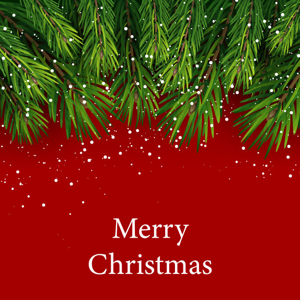 Сhristmas树。圣诞节М越橘。圣诞装饰。雪花。图片下载