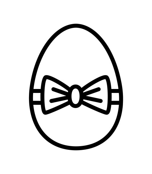 复活节平线图标。用于移动概念和网页设计、商店的大纲标识图片下载