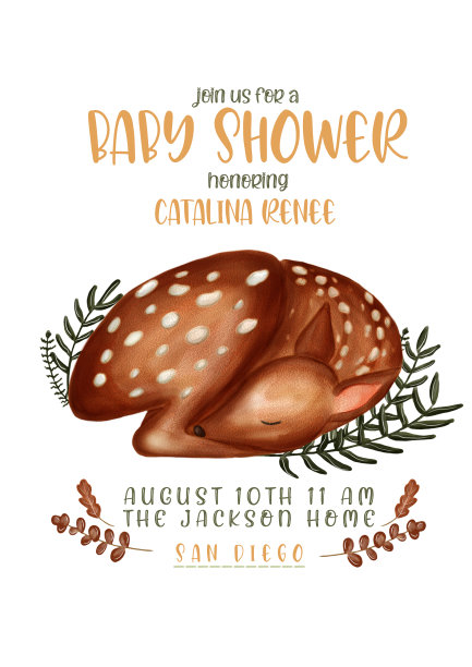 可爱的迎婴派对海报图片下载