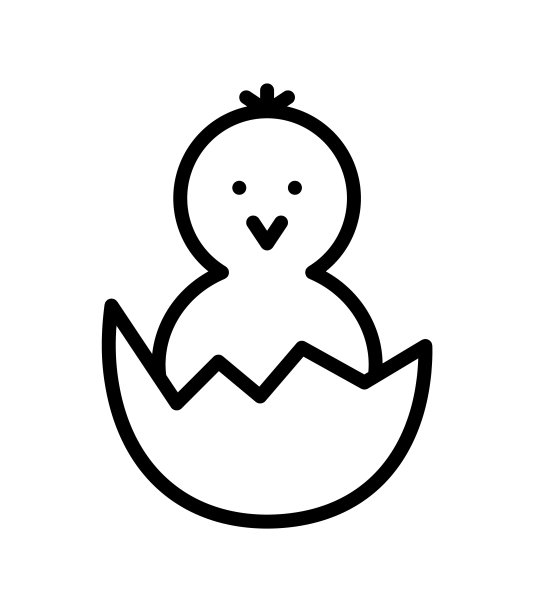 复活节平线图标。用于移动概念和网页设计、商店的大纲标识图片下载