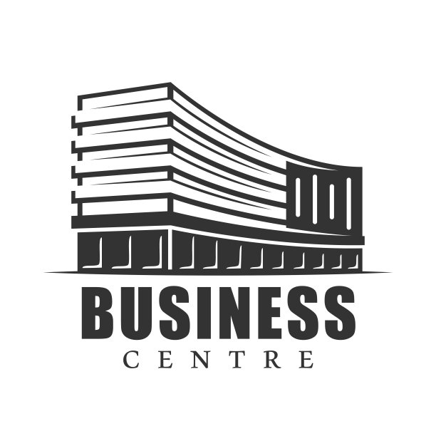 老式建筑的标签孤立在白色背景上图片下载