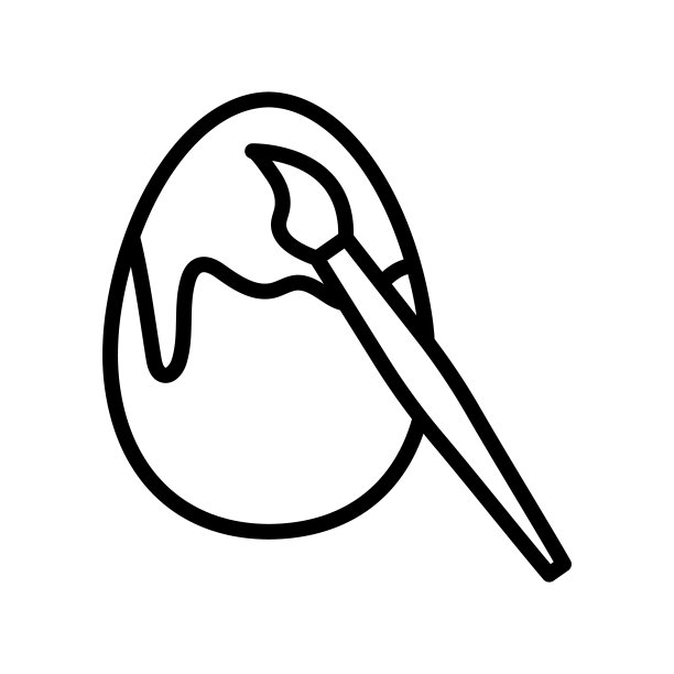 复活节平线图标。用于移动概念和网页设计、商店的大纲标识图片下载