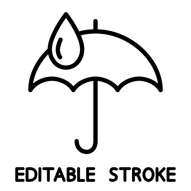 防水、耐药。耐液体。伞有水滴。雨的保护。污染的保护。滴液图片下载