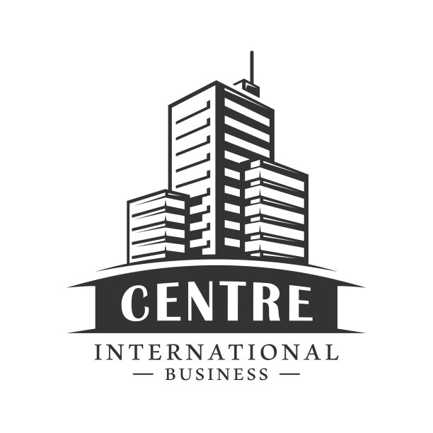 老式建筑的标签孤立在白色背景上图片下载