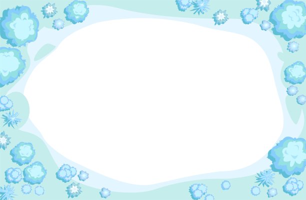 冬季景观俯视图。在椭圆图像的边缘周围加上边框。在寒冷的季节，自然多雪，霜冻。从高。飘的雪。插图在卡通风格的平面设计孤立在白色的背景。向量图片下载