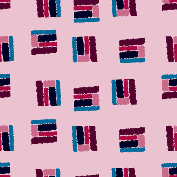 民族无缝模式。本地装饰地毯背景。图片下载