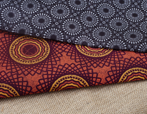 非洲印花织物图片下载