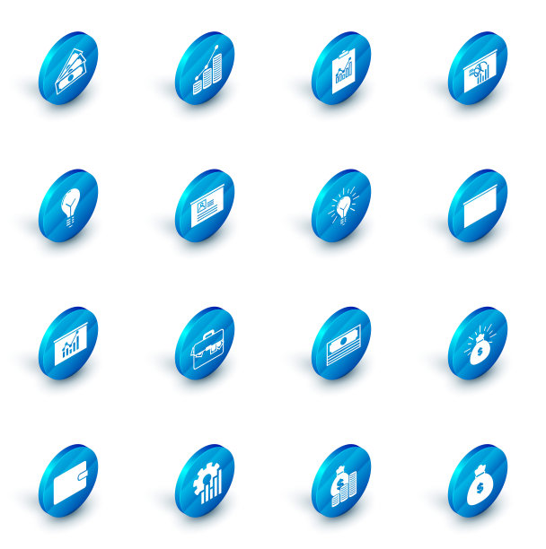 设置饼图信息图形和硬币，剪贴板与，板，灯泡概念的想法，简历，黑板和射线发光图标。向量图片下载