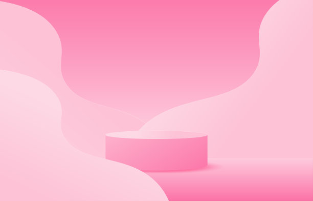 粉红色的讲台展示销售网上购物图片下载