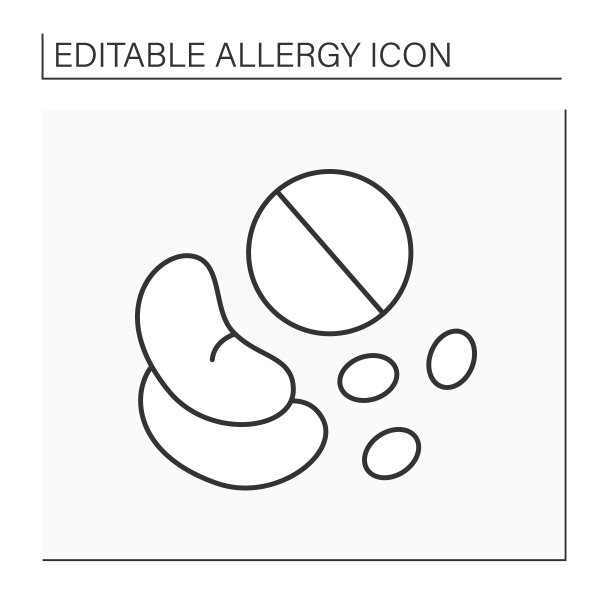 对食品线图标过敏图片下载
