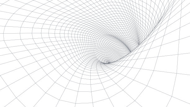 明亮发光粒子和路径的抽象背景。图片下载