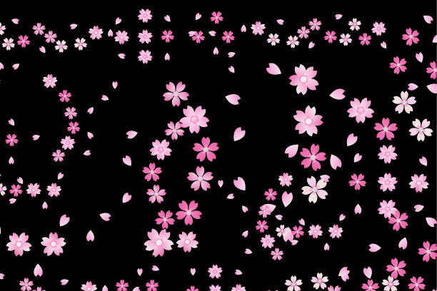 樱花花瓣像雪花一样落下图片下载