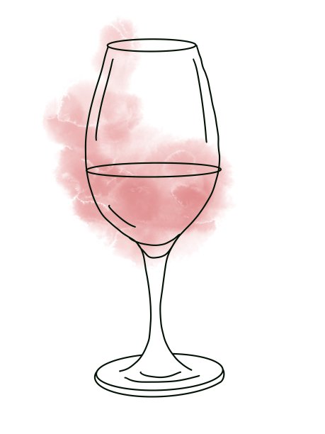 一杯红酒，在白色的背景上图片下载