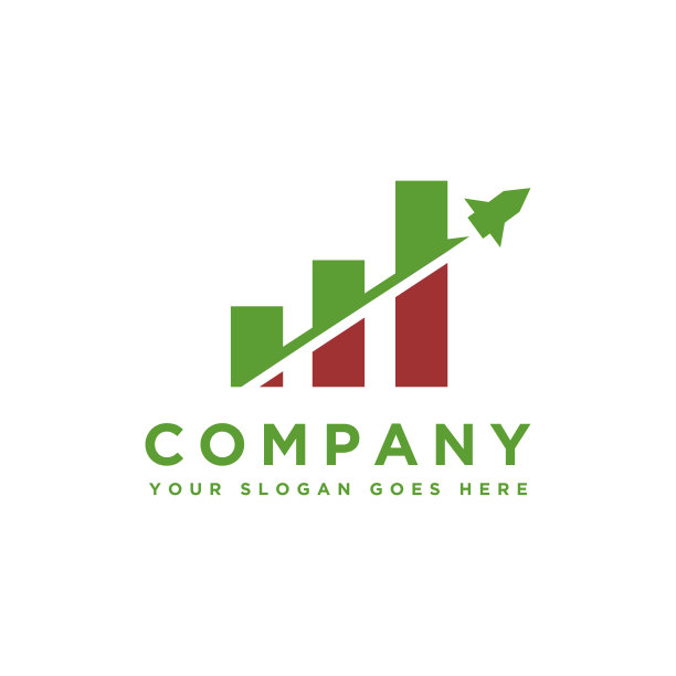 快速火箭增长金融标志图标矢量模板上的白色背景图片下载