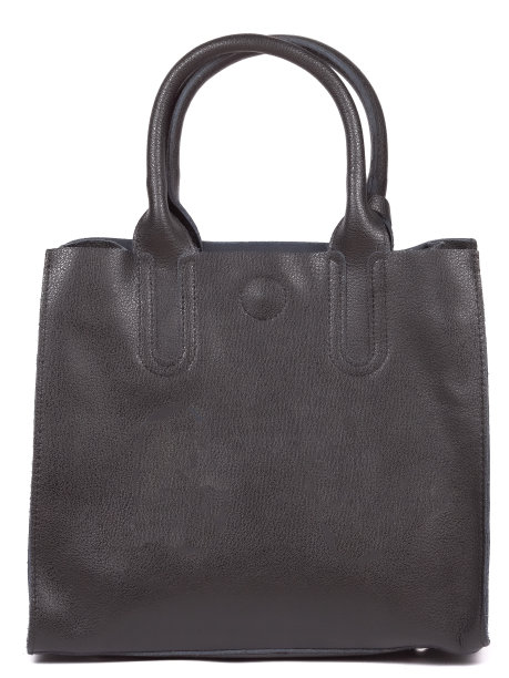 黑色大皮带皮革女人的手提包孤立在白色的背景图片下载