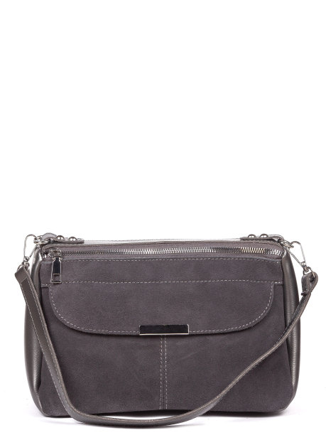 小灰色皮革女人的手袋孤立在白色背景图片下载