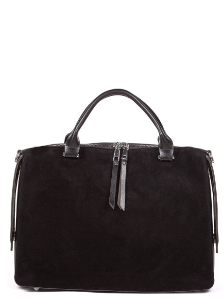 小黑色皮革女人的时尚手袋与皮带孤立在白色背景图片下载