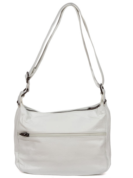 白色皮革女人的手袋孤立在白色背景图片下载