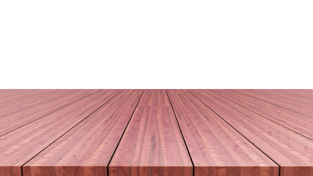 木制空桌子平台上的白色背景图片下载