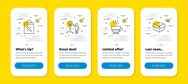 向量集的购物袋，Doppio和创意线图标集。向量图片下载