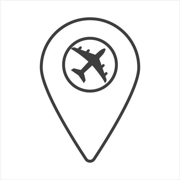 带有平面的地图标记图标的说明图片下载