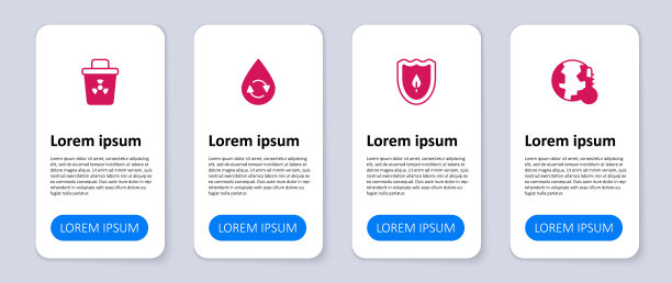 把地球融化到全球变暖，用树叶保护，回收干净的水和有传染性的废物。业务信息模板。向量图片下载